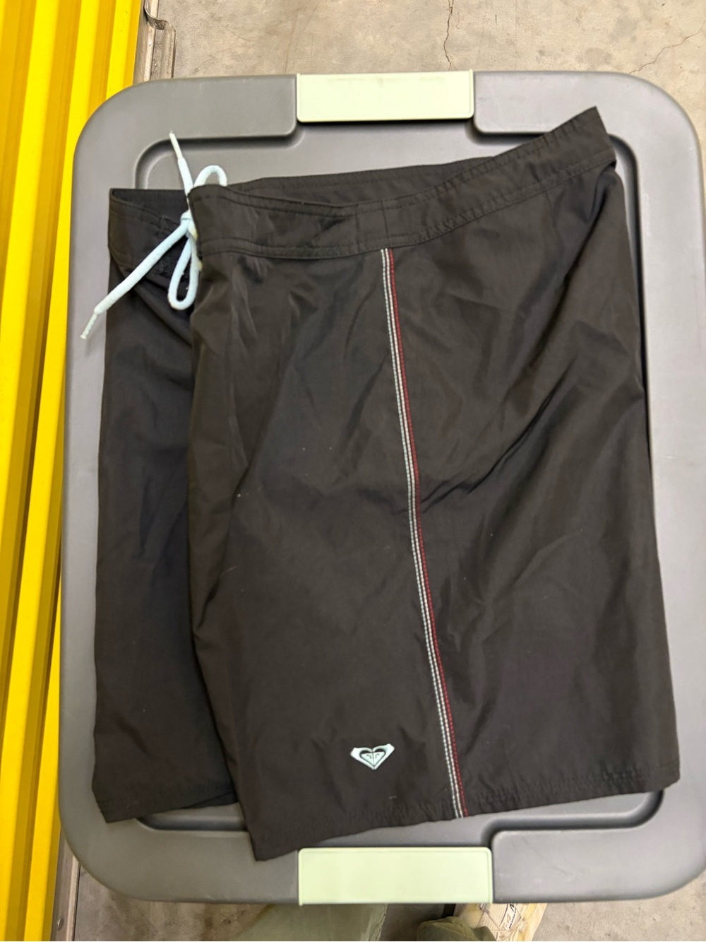Black WoMen's Swim Shorts with Contrast Stitching